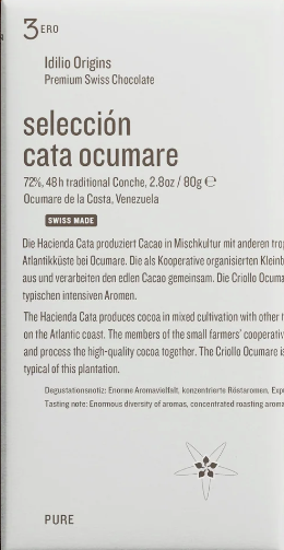 Idilio "Selección Cata Ocumare" 72% Dark Chocolate Bar