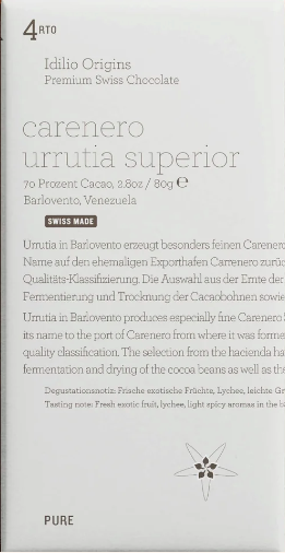 Idilio Origins - "Carenero urrutia superior" 70% Dark Chocolate - Venezuela