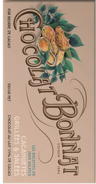 Bonnat - "Roasted & Salted Peanuts" 55% Dark Milk Chocolate
