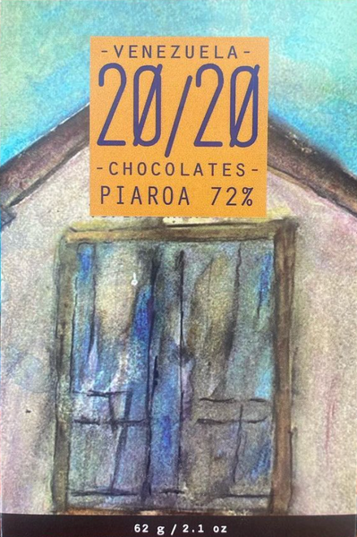 20/20 Chocolates "Piaroa" 72% Dark Chocolate