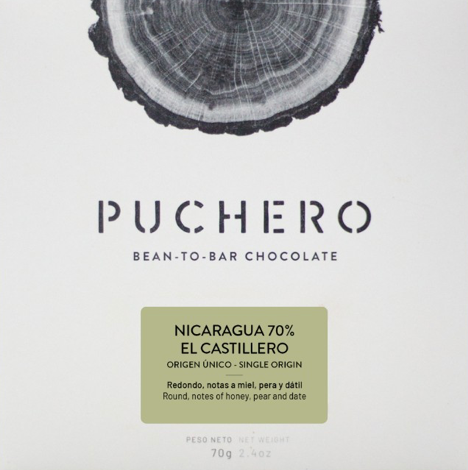 Puchero - El Castillero 70% Dark Chocolate Bar - Nicaragua