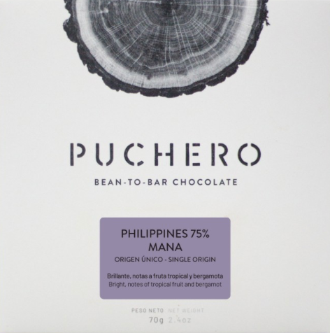 Puchero 75% Philippines "Mana"  Dark Chocolate Bar
