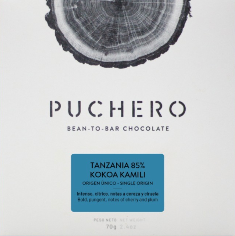 Puchero 85% Tanzania "Kokoa Kamili" Dark Chocolate Bar