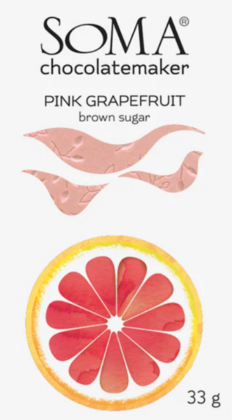 Soma - "Grapefruit Brown Sugar" White Chocolate Bar