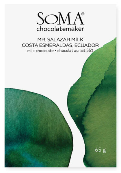 Soma Mr. Salazar Milk Chocolate, Costa Esmeraldas, Ecuador