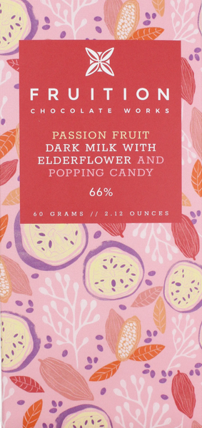 Fruition - Passion Fruit Dark Milk with Elderflower and Popping Candy 66%