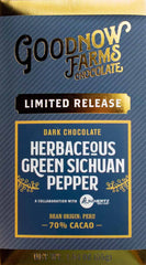 A chocolate bar featuring Sichuan peppercorns