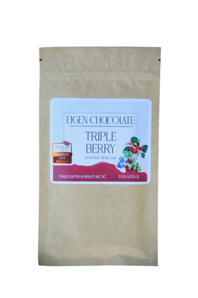 Eigen "Triple Berry Swirl" Vegan Chocolate Bar