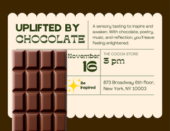 Chocolate Tasting: "The Chocolate Uplift" - Sunday November 16th, 2025 - 3:00pm