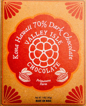 Valley Isle - Kona Hawaii 70% Dark Chocolate - Hawaii