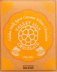 Valley Isle - "Golden Milk Spice" Vegan Coconut White Chocolate - Hawaii