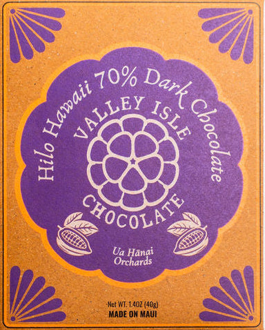Valley Isle - Ua Hānai Orchard Hilo 70% Dark Chocolate - Hawaii