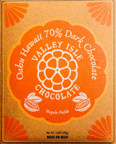 Valley Isle - Oahu Maple Fields 70% Dark Chocolate - Hawaii