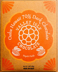 Valley Isle - Oahu Maple Fields 70% Dark Chocolate - Hawaii