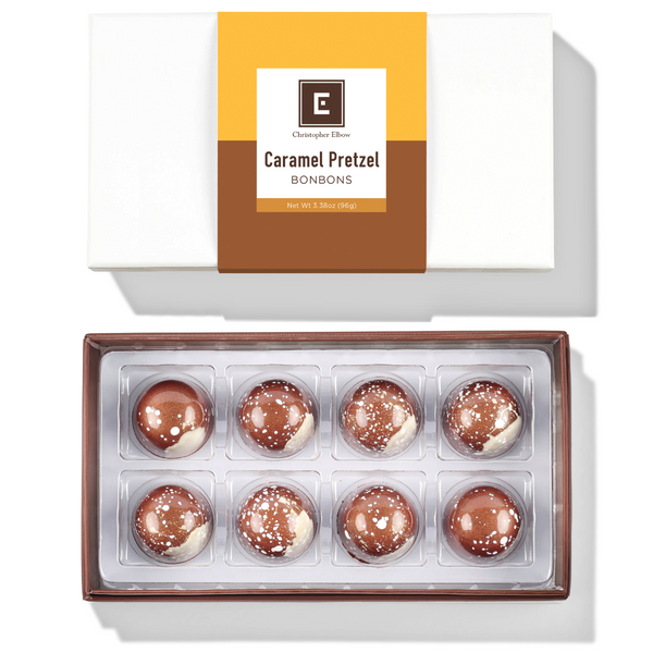 Christopher Elbow - Limited Edition Caramel Pretzel 8pcs Bonbons Box