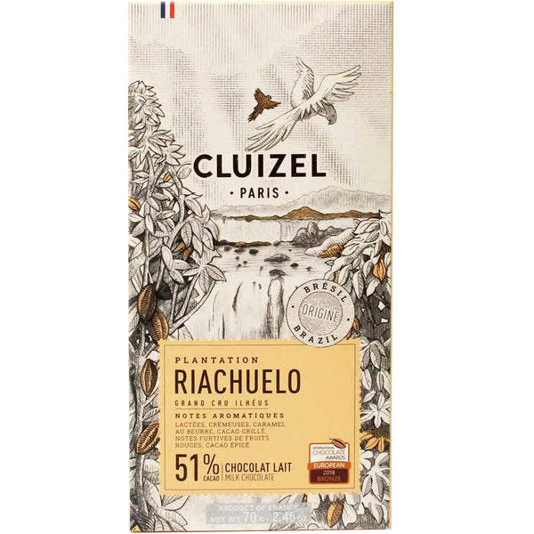 Michel Cluizel Riachuelo, Brazil 51% Milk Chocolate Bar