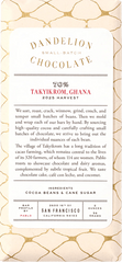 Dandelion - Takyikrom 70% Dark Chocolate Bar - Ghana