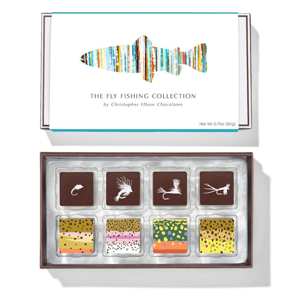 Christopher Elbow - Limited Edition Fly Fishing 8pcs Bonbons Box - Salted Caramel