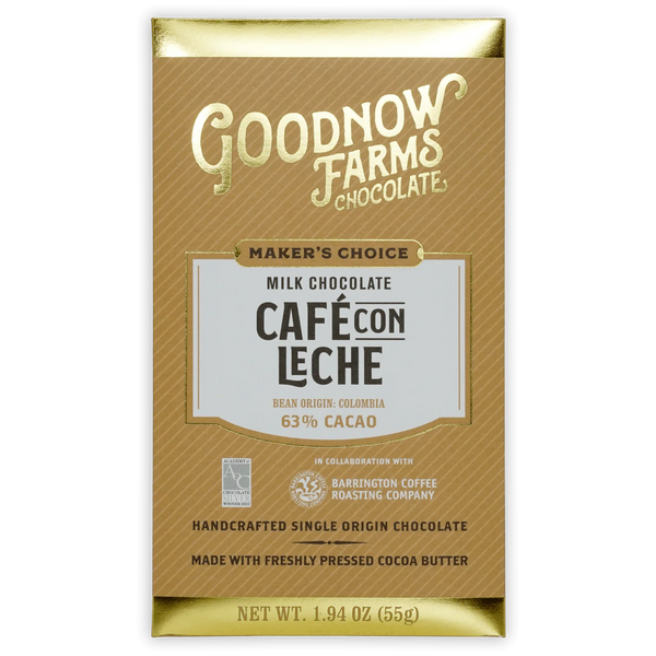 Goodnow Farms Maker's Choice "Café Con Leche" 63% Milk Chocolate