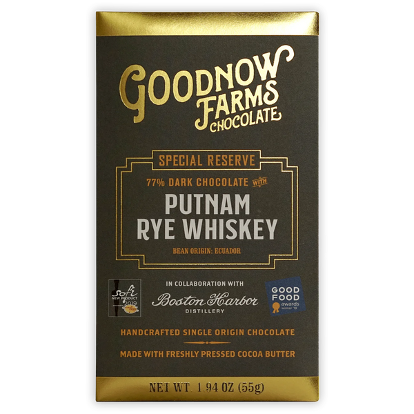 Goodnow Farms Special Reserve "Putnam Rye Whiskey" 77% Dark Chocolate