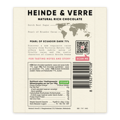 Heinde & Verre - Pearl Of Ecuador 71% Dark Chocolate - Ecuador