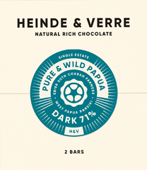 Heinde & Verre - Pure & Wild Papua 71% Dark Chocolate - Indonesia