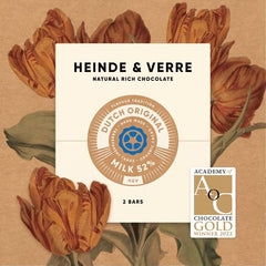Heinde & Verre - Dutch Original 52% Milk Chocolate - Dominican Republic, Ecuador, Indonesia