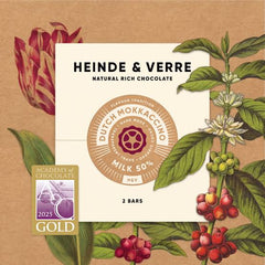 Heinde & Verre - Dutch Original Mokkaccino 50% Milk Chocolate - Dominican Republic, Ecuador, Indonesia