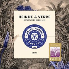 Heinde & Verre - Vibrant Colombia 71% Dark Chocolate - Colombia