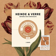Heinde & Verre - Dutch Original 71% Dark Chocolate - Dominican Republic, Ecuador, Indonesia