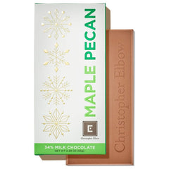 Christopher Elbow - Holiday Maple Pecan 34% Milk Chocolate Bar