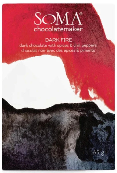 Soma - "Dark Fire" Spices and Chili 66% Dark Chocolate - Madagascar, Ecuador, Dominican Republic