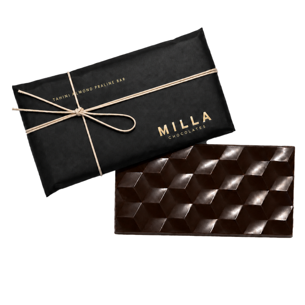 Milla Chocolates - Tahini Almond Praliné Bar  (Exp. 2026)