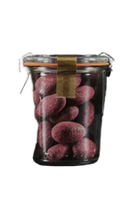 Milla Chocolates - Chocolate Covered Caramelized Almonds with Raspberry and Pink Sea Salt