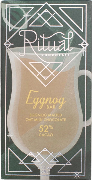 Ritual Limited Edition "Eggnog Bar" Eggnog Malted Oat Milk Chocolate 52% Bar
