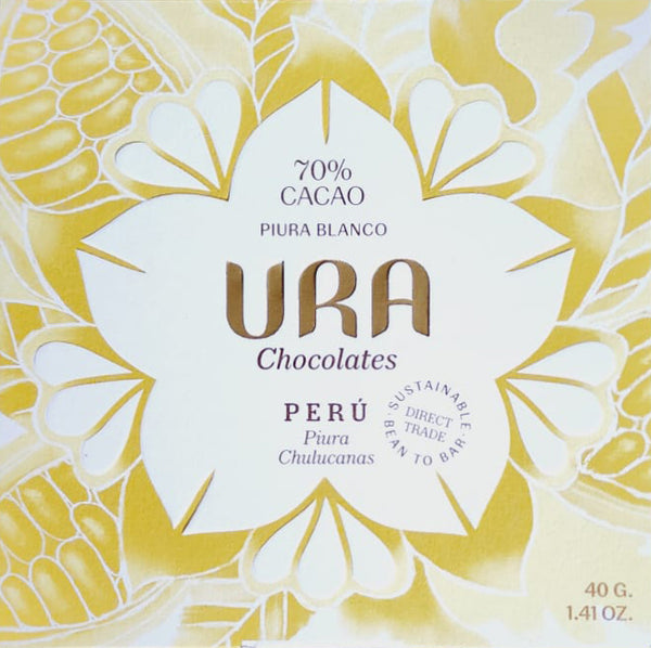 Ura Chocolates 70% Piura Chulucanas, Peru Dark Chocolate