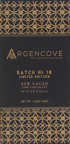 Argencove - "Batch No. 18" Nicaragua 80% Dark Chocolate