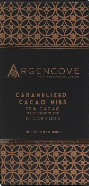 Argencove - "Caramelized Cacao Nibs" Nicaragua 70% Dark Chocolate