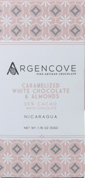 Argencove - "Caramelized White Chocolate and Almonds" Nicaragua 35% White Chocolate