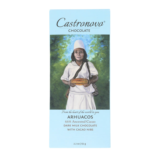 Castronovo Arhuacos 66% Ancestral Cacao Dark Milk Chocolate with Nibs
