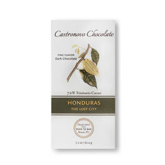Castronovo 72% Honduras Rainforest Cacao The Lost City Dark Chocolate