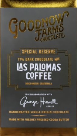 Goodnow Farms Special Reserve "Las Palomas Coffee" 77% Dark Chocolate