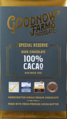Goodnow Farms Peru "Special Reserve" 100% Dark Chocolate
