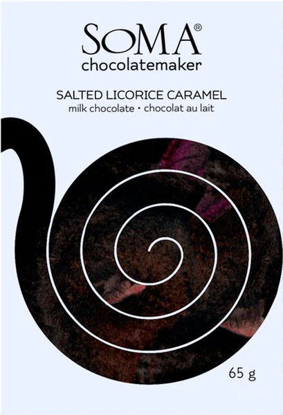 Soma Salted Licorice Milk Chocolate Bar
