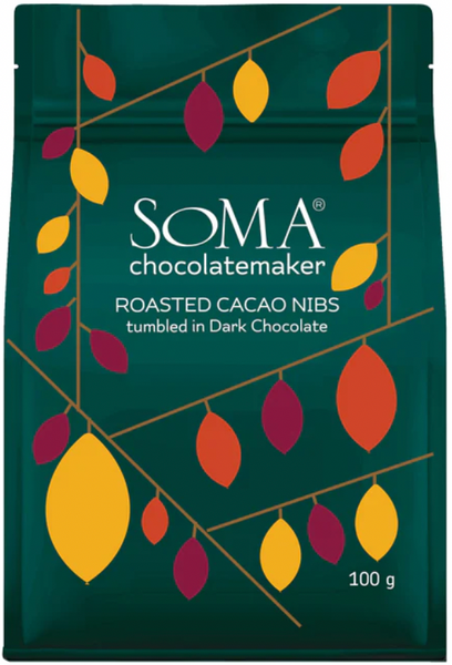Soma Roasted Cacao Nibs Tumbled in Dark Chocolate