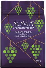 Soma Green Raisins Tumbled in Milk Chocolate