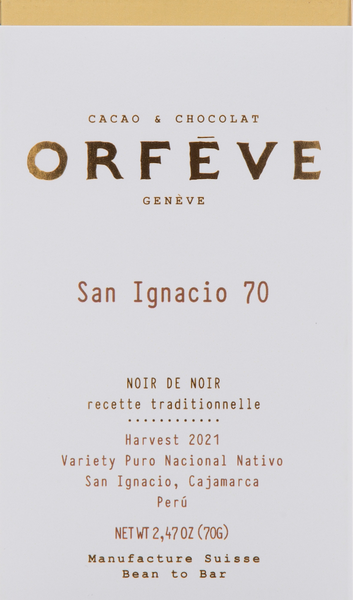 Orfeve - San Ignacio 70% Dark Chocolate - Peru (Exp. 8/25)